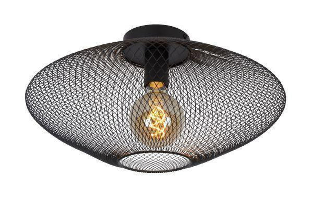 Mesh taklampe 45 cm-Taklamper-Lucide-Svart-LC21123/45/30-Lightup.no