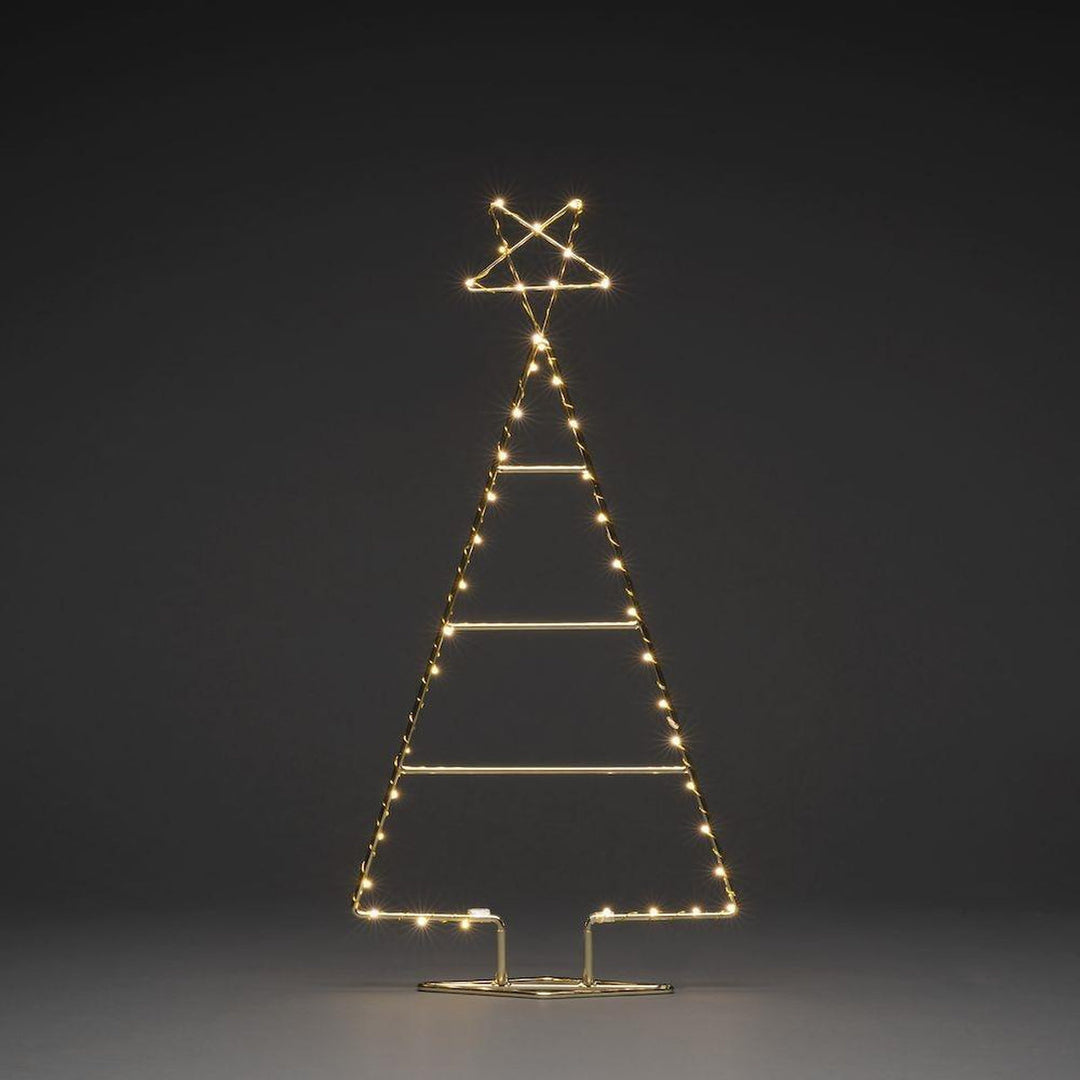 Messing juletre 60 cm 45 LED-Julebelysning dekor og pynt-Konstsmide-Messing-1790-880-Lightup.no