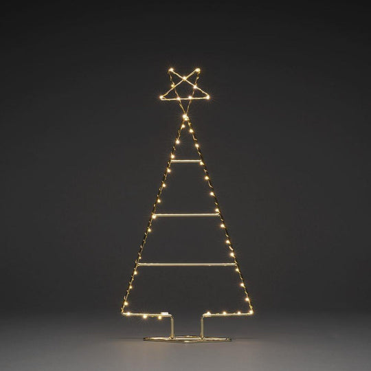 Messing juletre 60 cm 45 LED-Julebelysning dekor og pynt-Konstsmide-Messing-1790-880-Lightup.no