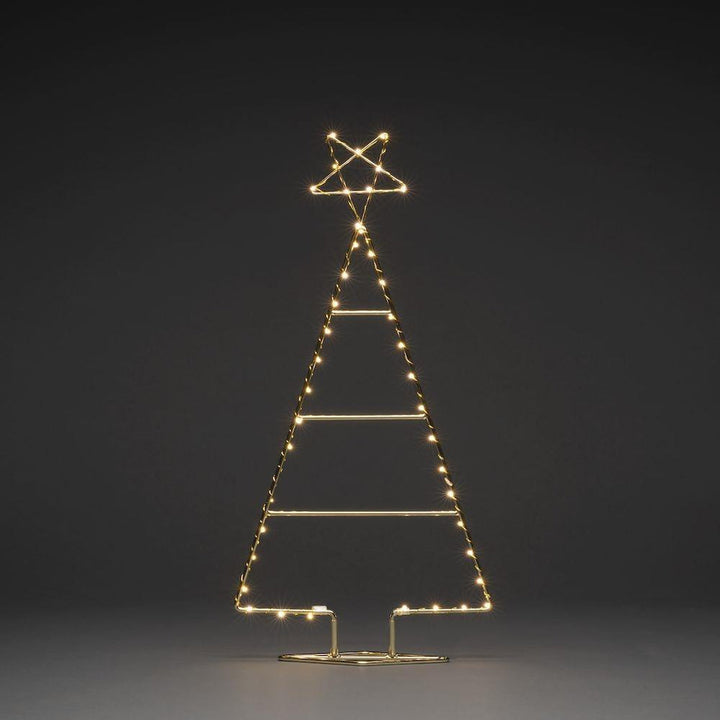 Messing juletre 60 cm 45 LED-Julebelysning dekor og pynt-Konstsmide-Messing-1790-880-Lightup.no