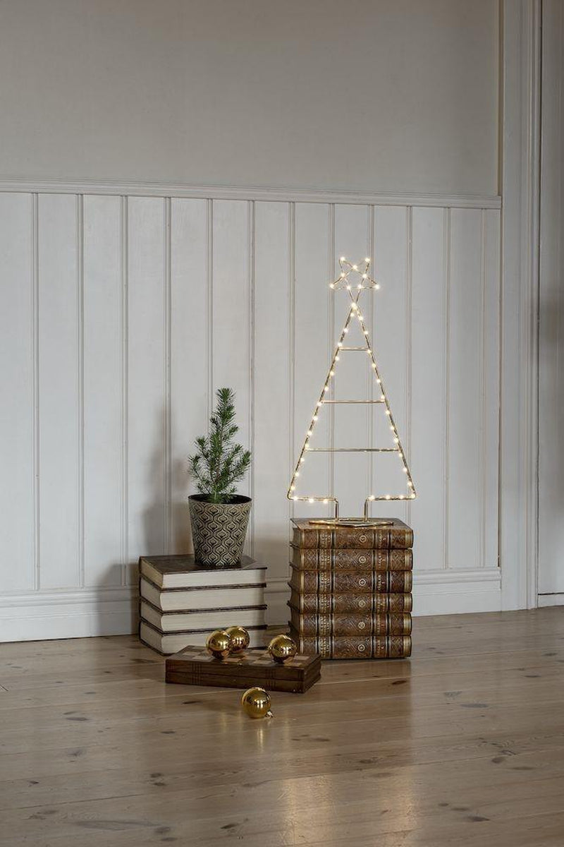 Messing juletre 60 cm 45 LED-Julebelysning dekor og pynt-Konstsmide-Messing-1790-880-Lightup.no