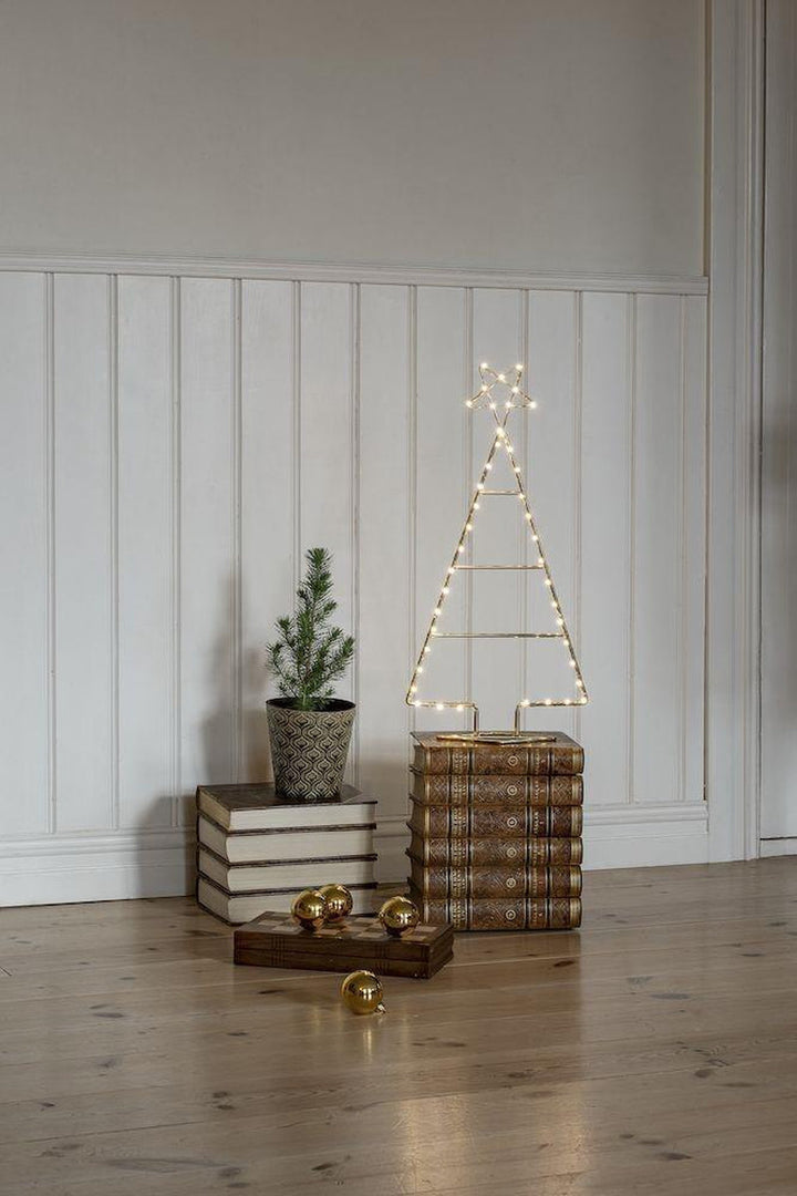 Messing juletre 60 cm 45 LED-Julebelysning dekor og pynt-Konstsmide-Messing-1790-880-Lightup.no