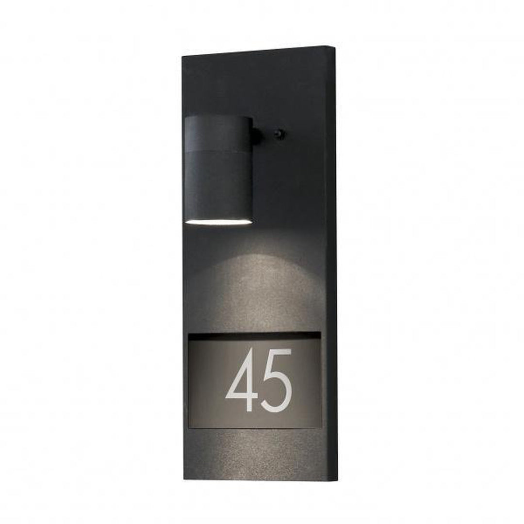 Modena vegglampe inkl husnummer - Svart-Utebelysning vegg opp og ned-Konstsmide-Svart-7655-750-Lightup.no