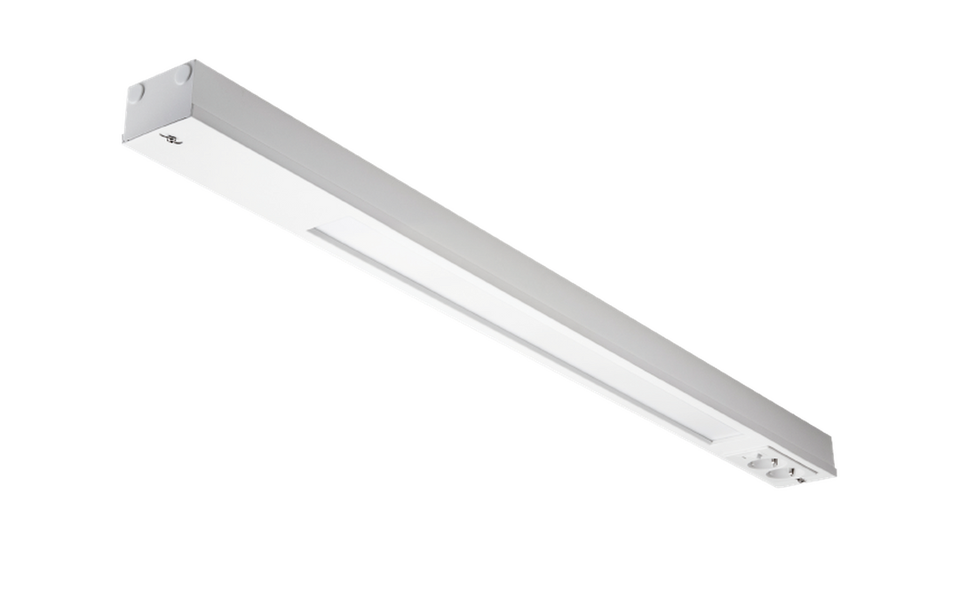 Namsen 900 benkarmatur m/2 stikk 2700 Kelvin dimbar 17W - Hvit-Kjøkkenbenk belysning-Sg Armaturen As-Hvit-3302846-Lightup.no