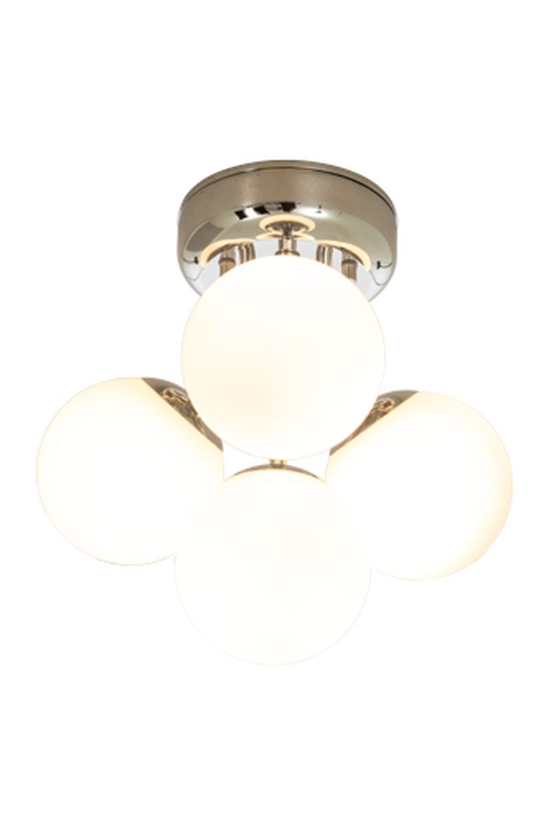 Nicosia taklampe baderom IP44 - Hvit/Krom-Taklamper-Aneta Lighting-Krom / Opal-16020-20-Lightup.no