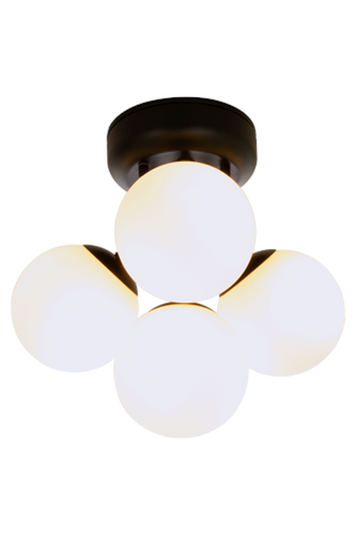 Nicosia taklampe baderom IP44 - Hvit/Svart-Taklamper-Aneta Lighting-16020-15-Lightup.no