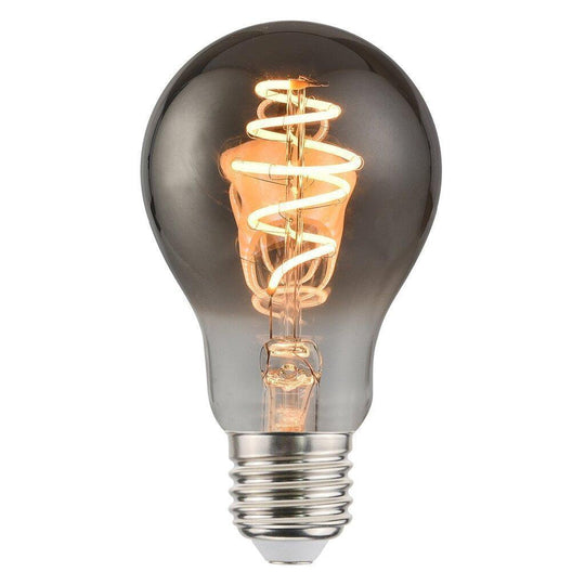 Nordlux E27 globe spiral filament 5W 1800K 60 mm dimbar - Smoke-LED-pære E27 sokkel-Nordlux-2080032747-Lightup.no