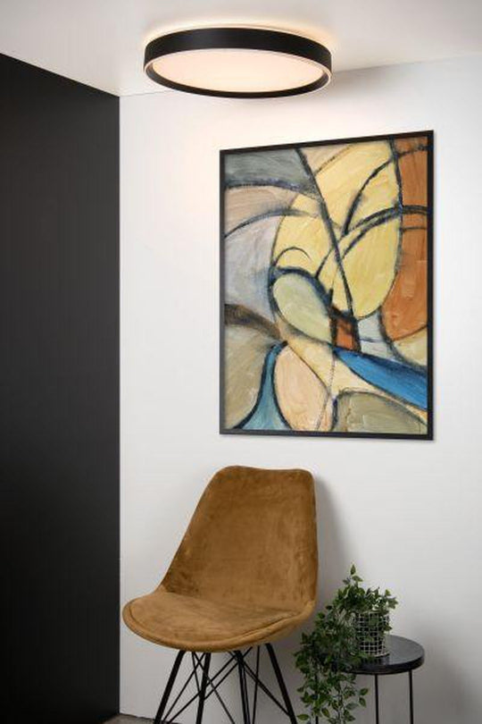 Nuria taklampe 50 cm 36 watt 2700 Kelvin 3-step dim-Taklamper-Lucide-Svart-LC79182/36/30-Lightup.no