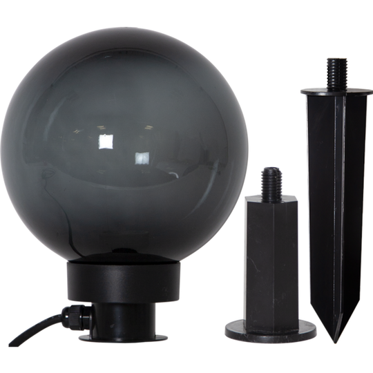 Orby dekorativ hagelampe 20 cm - Svart/Røykfarget-Utebelysning Hagebelysning-Star Trading-Svart / Røyk-803-87-Lightup.no