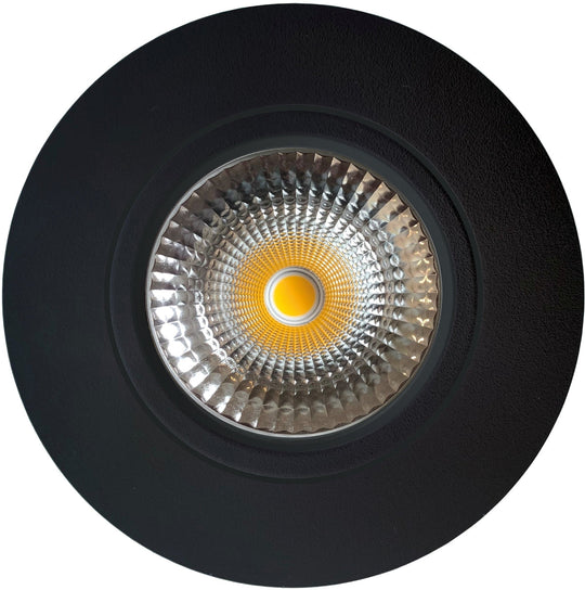 Out tiltbar lavtbyggende downlight utendørs 11W 3000K IP65 RA90 dimbar - Svart-Downlight lavtbyggende-NorDesign-Svart-890901105-Lightup.no