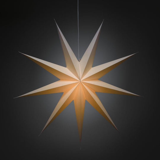 Pappstjerne 115 cm - Hvit-Julebelysning adventstjerne-Konstsmide-Hvit-2919-200-Lightup.no