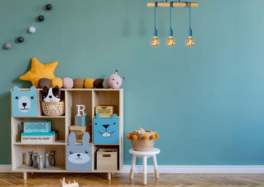 Pauline taklampe 3 lys - Blå-Taklamper-Lucide-Blå-LC08127/03/35-Lightup.no