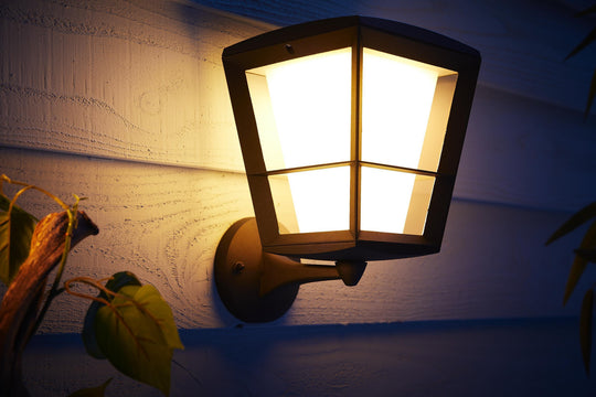 Philips Hue Econic utendørs vegg 2 white ambiance & color luminairs-Utebelysning vegg veggskjold-Philips Hue-Svart-915005732101-Lightup.no