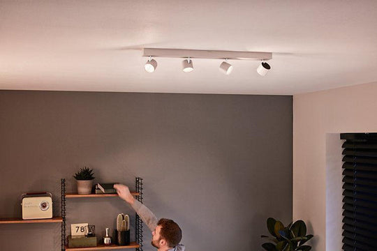 Philips Star Warmglow 4 LED-spot dimbar - Hvit-Taklamper-Philips-Hvit-915005307401-Lightup.no