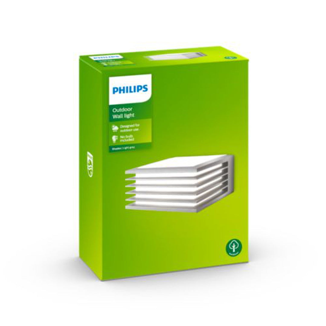 Philips myGarden Shades vegglampe utendørs IP44 E27 - Grå-Utebelysning vegg klassisk-Philips-Grå-915002149903-Lightup.no