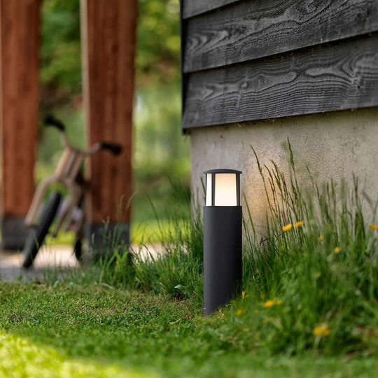 Philips myGarden Stock LED pullert mini, antrasitt-Utebelysning pullert-Philips-Grå-915005194601-Lightup.no