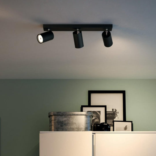 Philips myLiving Kosipo takspot 3, matt Svart-Taklamper-Philips-Svart-915005532101-Lightup.no