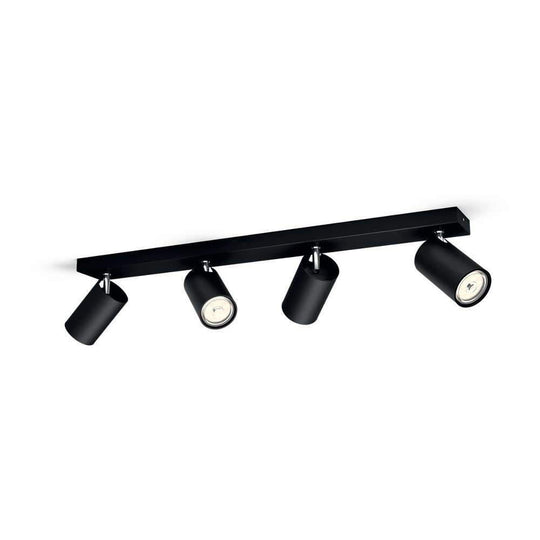 Philips myLiving Kosipo takspot 4, matt Svart-Taklamper-Philips-Svart-915005532301-Lightup.no