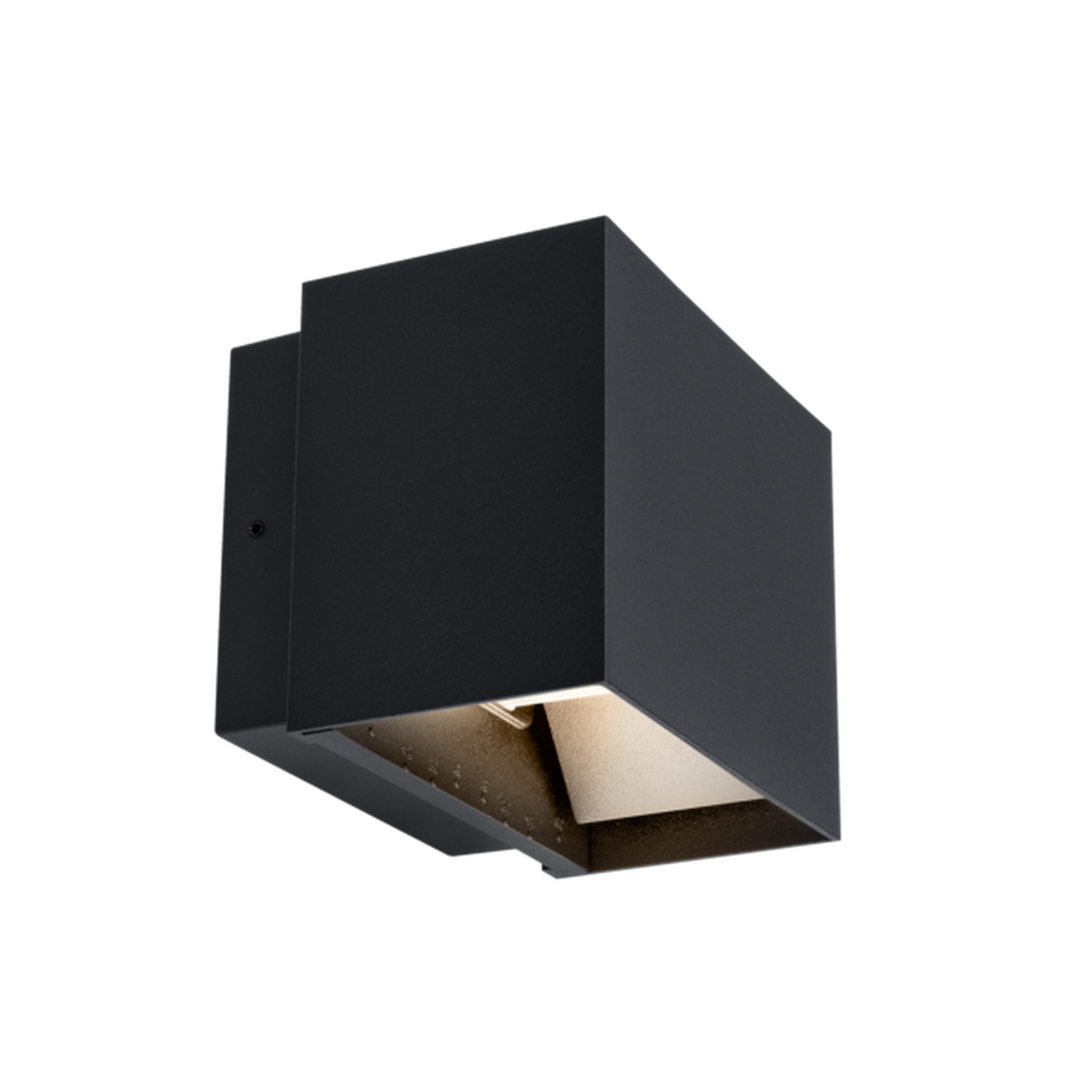 Plaza vegglampe utendørs opp/ned 10W IP65 3000 Kelvin - Svart-Utebelysning vegg opp og ned-Norlux-Svart-101510-2-Lightup.no