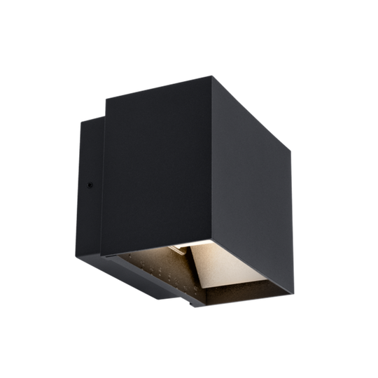 Plaza vegglampe utendørs opp/ned 10W IP65 3000 Kelvin - Svart-Utebelysning vegg opp og ned-Norlux-Svart-101510-2-Lightup.no