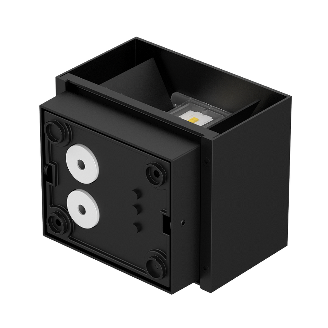 Plaza vegglampe utendørs opp/ned 10W IP65 3000 Kelvin - Svart-Utebelysning vegg opp og ned-Norlux-Svart-101510-2-Lightup.no