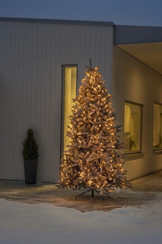 Ringslynge 8x50 LED lys 4 meter utendørs med funklefunksjon IP44 - Amber-Julebelysning juletrelys ute-Konstsmide-Amber-6321-810-Lightup.no