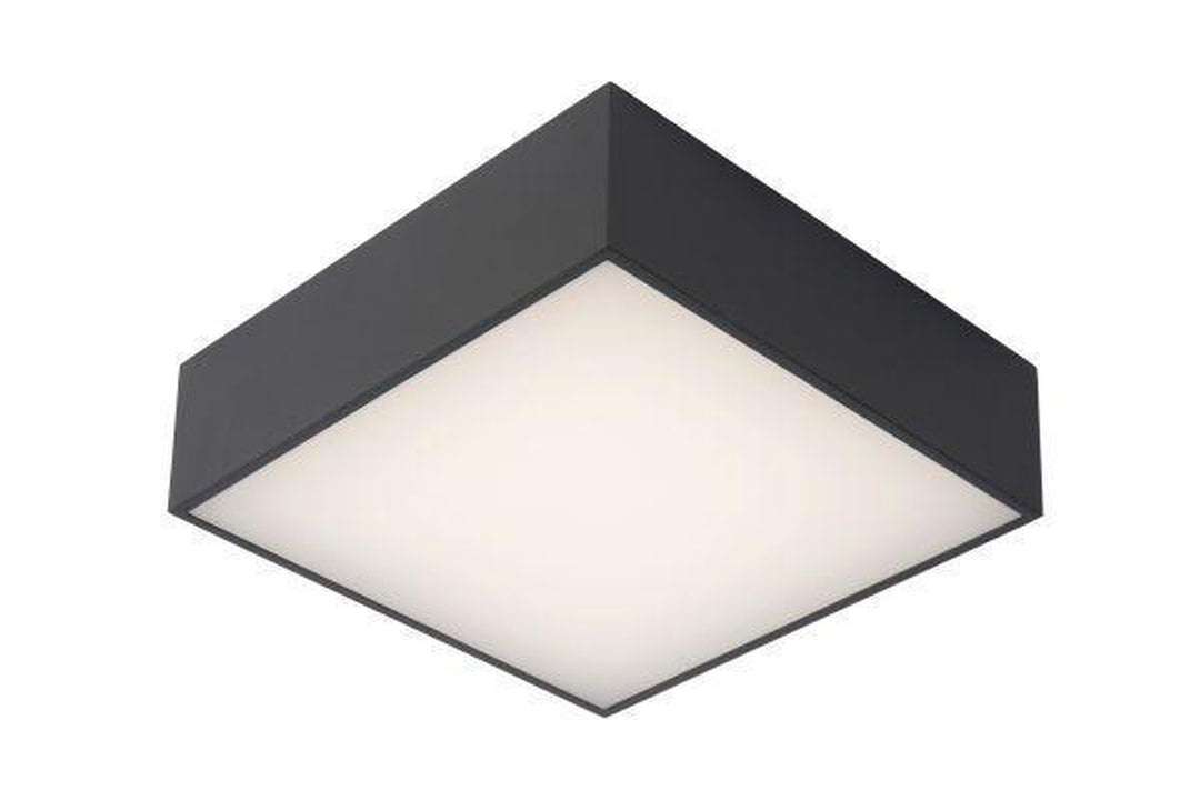 Roxane square taklampe IP54 10 watt 2700 Kelvin - Antrasitt-Taklamper-Lucide-Antrasitt-LC27816/10/29-Lightup.no