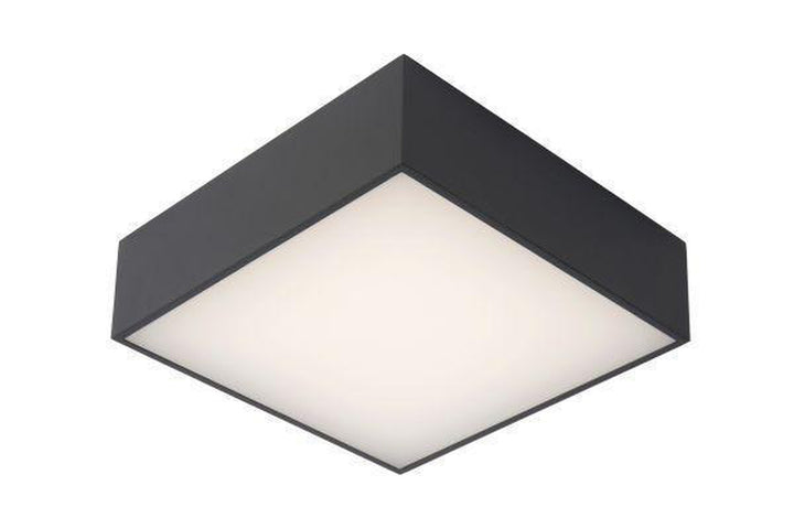 Roxane square taklampe IP54 10 watt 2700 Kelvin - Antrasitt-Taklamper-Lucide-Antrasitt-LC27816/10/29-Lightup.no