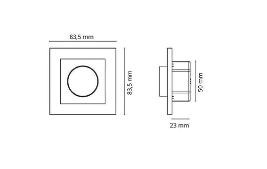SG LEDdim 2-pol 400W-Elektro dimmere-Sg Armaturen As-Hvit-1400376-Lightup.no