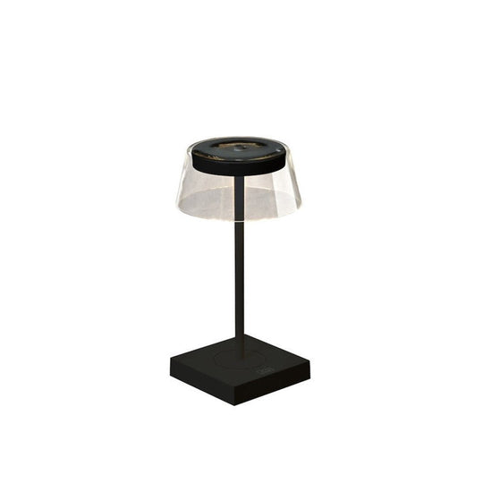 Scilla bordlampe 27 cm IP54 oppladbar USB - Svart-Utebelysning Hagebelysning-Konstsmide-Svart-7816-750-Lightup.no