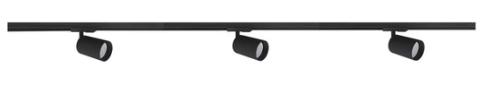 Secco spotskinne 3 spotter 1 meter - Svart-Spotskinner 230V-NorDesign-Svart-137570305-Lightup.no