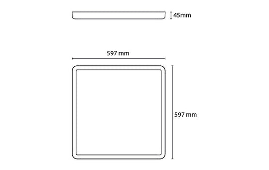 Sense Surface 600 taklampe 28W 3000K IP20 IK10 m/PIR Sensor - Hvit-Taklamper-Sg Armaturen As-Hvit-3300579-Lightup.no