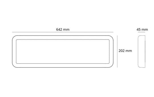 Sense Surface 640 taklampe 18W 2700K IP20 IK10 Dimbar - Hvit-Taklamper-Sg Armaturen As-Hvit-3300511-Lightup.no
