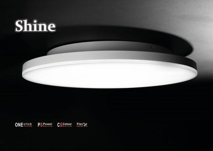 Shine 300 taklampe CS/PS 10/18/24W 2700/3000K Dimbar - Hvit-Taklamper-NorDesign-Hvit-513000124-Lightup.no