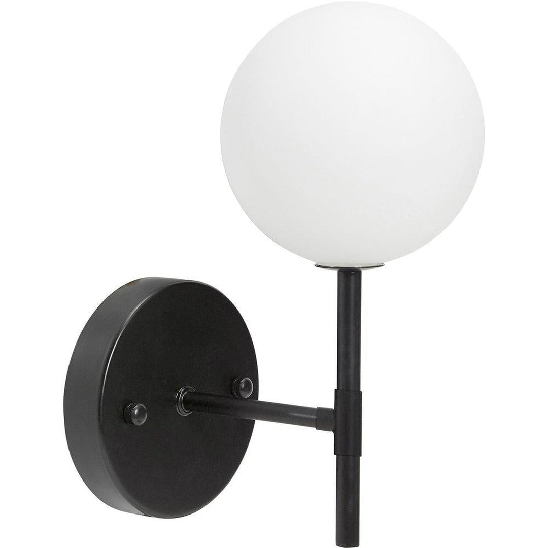 Sigma vegglampe IP23 - Svart/Opal-Baderomsbelysning vegglamper-Pr home of Scandinavia Ab-Svart / Opal-Prh__3402507-Lightup.no
