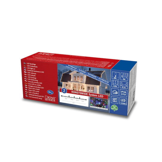 Slynge 5 meter til 31V system - Multifarget-Lysslynge-system 31V-Konstsmide-Flerfarget-4850-507-Lightup.no