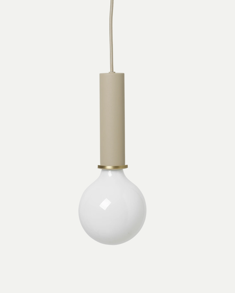 Socket takpendel høy - cashmere-Takpendler-Ferm Living-Beige / Opal-Feg__100297693-Lightup.no