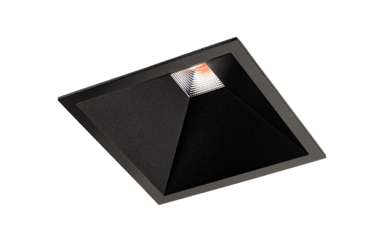 Soft Square innfelt downlight 12W 3000K RA98 dimbar - Svart-Downlight lavtbyggende-Sg Armaturen As-Svart-3201110-Lightup.no