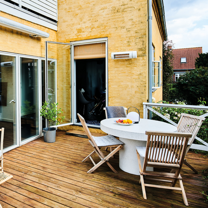 Solamagic Eco+ Pro terrassevarmer 2000W ARC m/Fjernkontroll - Hvit-Terrassevarmer-Solamagic-Hvit-7921480-Lightup.no