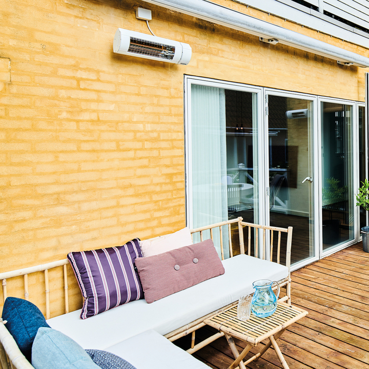 Solamagic Eco+ Pro terrassevarmer 2000W ARC m/Fjernkontroll - Hvit-Terrassevarmer-Solamagic-Hvit-7921480-Lightup.no