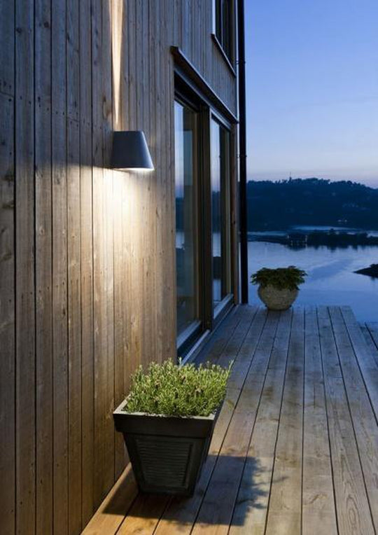 Spike grafitt 1100 LED + opplys-Utebelysning vegg opp og ned-Sg Armaturen As-Grafitt-3104342-Lightup.no