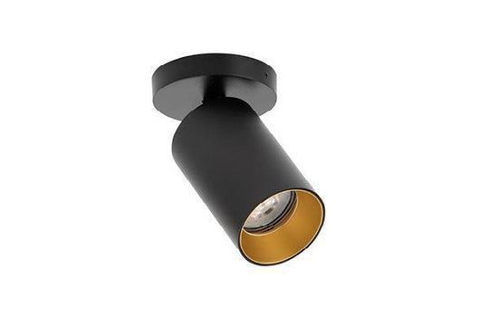 Spoton Circle takspot 1 lys GU10 - Svart/Gullfarget-Taklamper-Antidark-Svart / Gull-2-310-01-2-4-Lightup.no