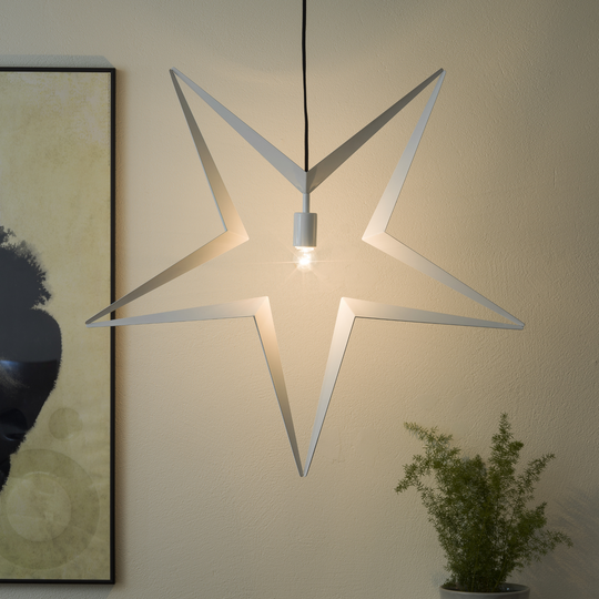 Stor adventstjerne i metall 80cm - hvit-Julebelysning adventstjerne-Konstsmide-Hvit-2578-217-Lightup.no