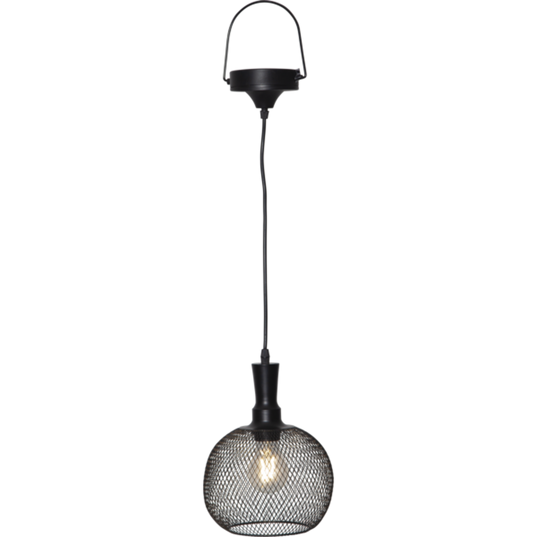 Sunlight solcelle pendel small utendørs m/sensor - Svart-Utebelysning Hagebelysning-Star Trading-Svart-481-70-Lightup.no