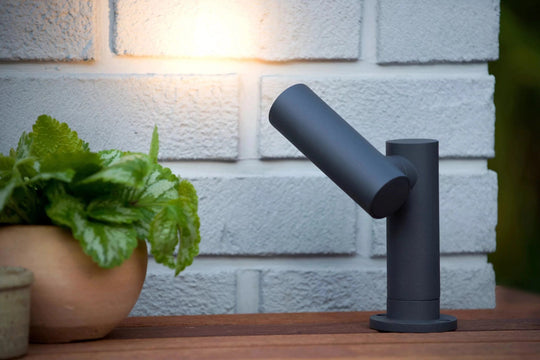 Tatum hagebelysning 13 cm 4,5W IP65 3000K - Antrasitt-Utebelysning uplight-Lucide-Antrasitt-LC27893/05/29-Lightup.no