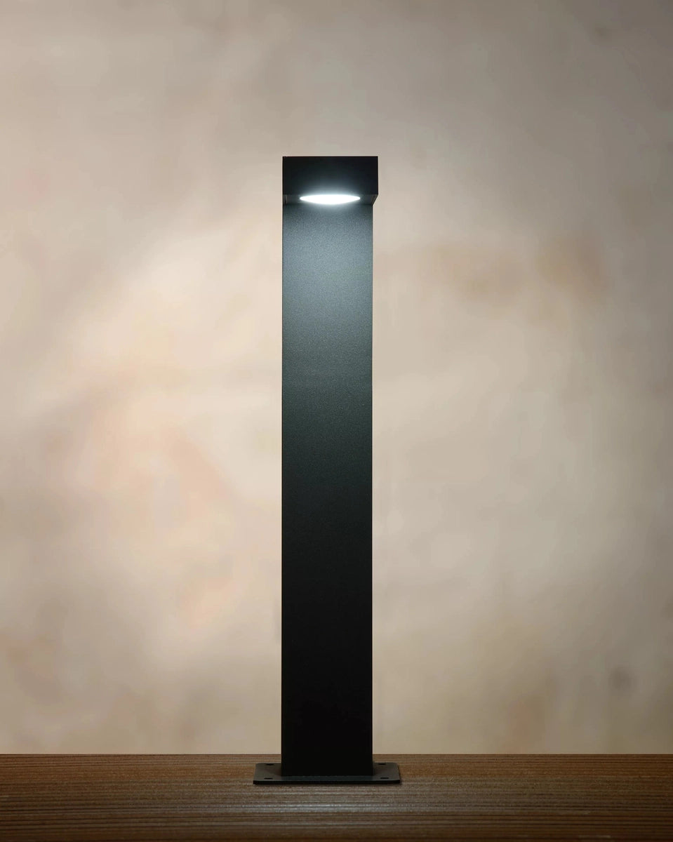 Texas pullert 40 cm 7W IP54 - Antrasitt-Utebelysning pullert-Lucide-Antrasitt-LC28851/40/30-Lightup.no