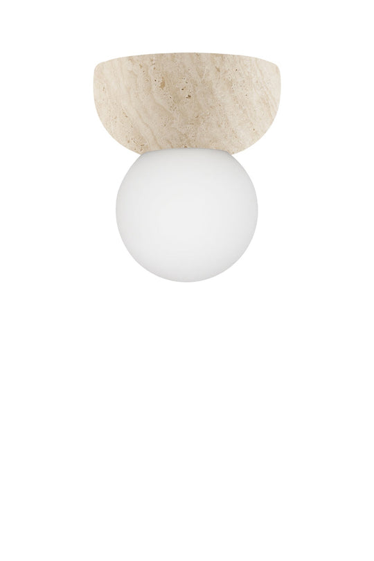 Torrano vegg og taklampe - Travertine-Baderomsbelysning vegglamper-Globen Lighting-Brun-590502-Lightup.no