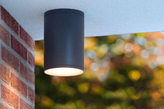 Tubix takspot utendørs IP54 E27-Utebelysning taklampe-Lucide-Antrasitt-LC27870/01/30-Lightup.no