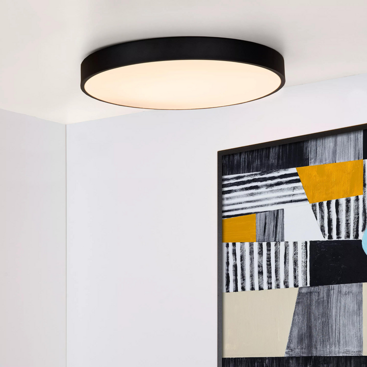 Unar taklampe Ø50cm 3 step dim-Taklamper-Lucide-Svart-LC79185/50/30-Lightup.no