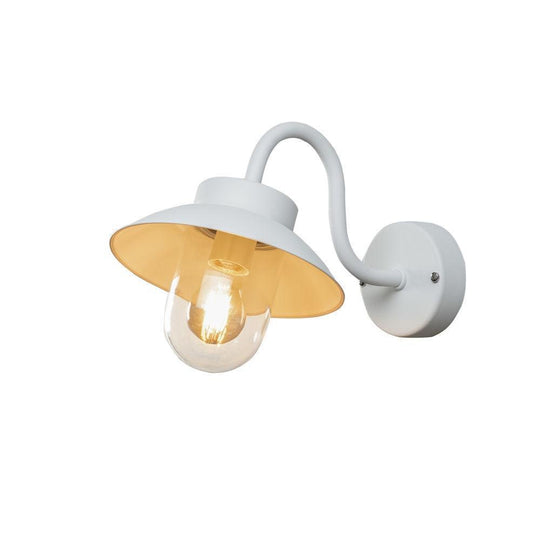 Vega vegglampe mini - Hvit-Utebelysning vegg klassisk-Konstsmide-Hvit-417-250-Lightup.no